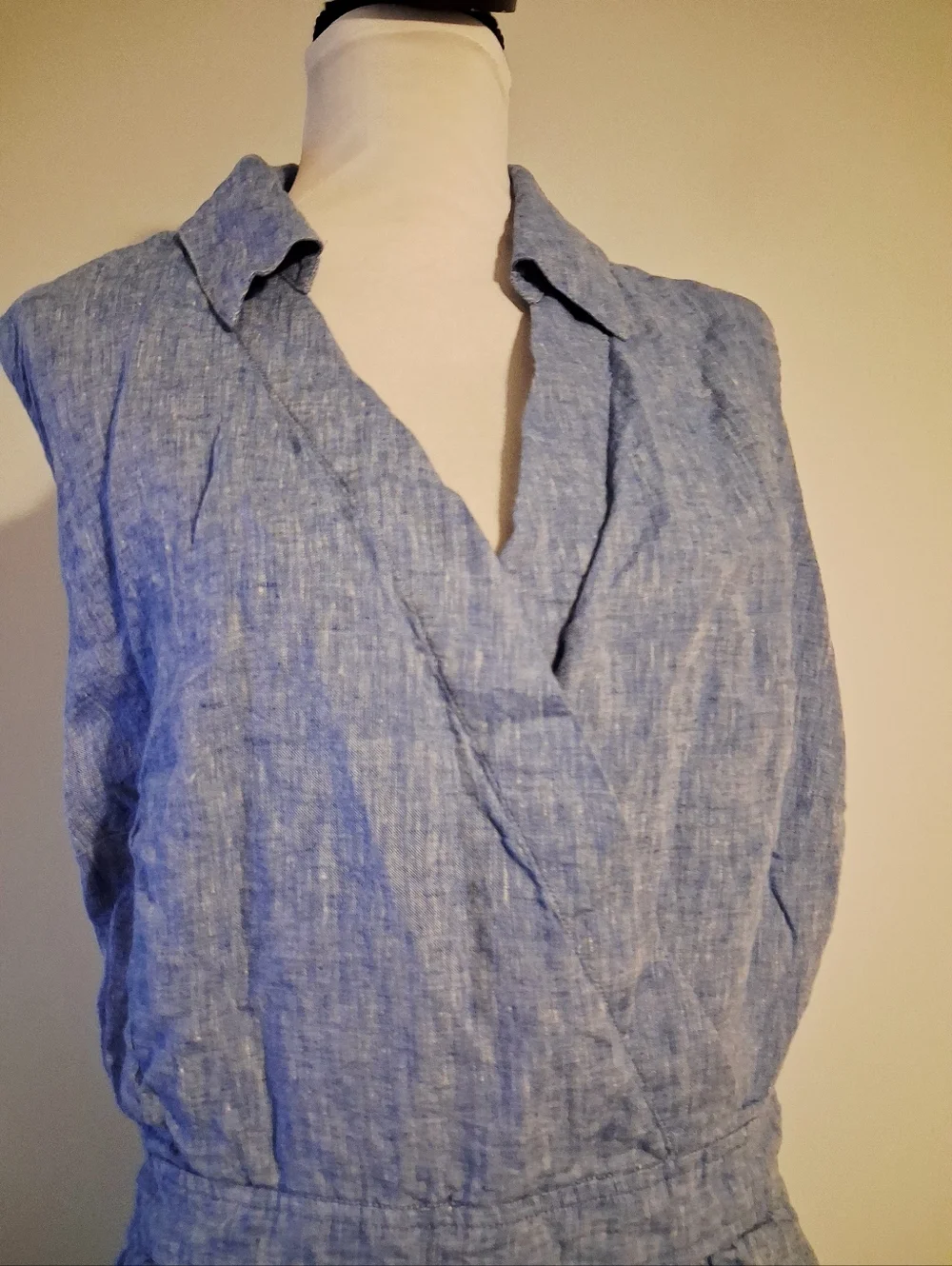Blue Linen Shirt Dress Size 20W
